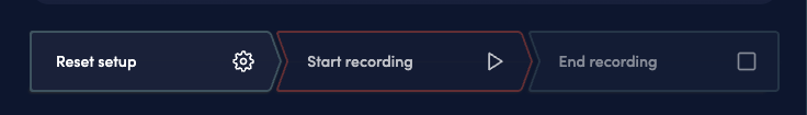 Web Studio showing the Start Recording button